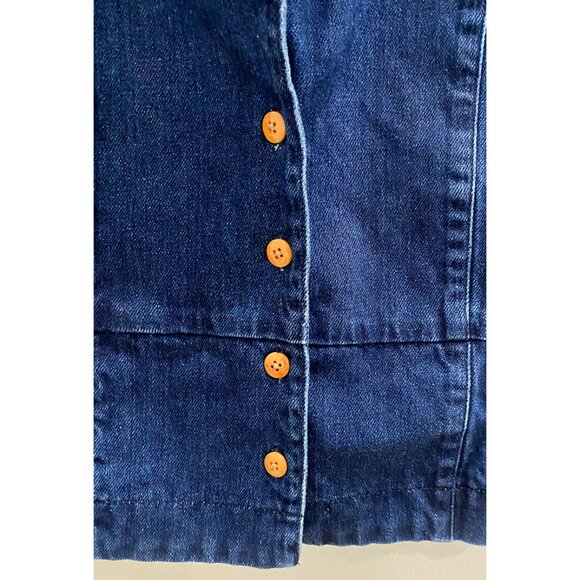 Ilana Kohn | Indigo Denim Cropped Jacket/Top π β Size L - Picture 3 of 12